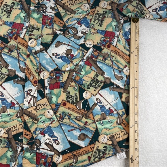 Boston Prepatory Company Shirt Men’s L Female Golfer Collared USA Made Vtg Rare - Picture 12 of 13